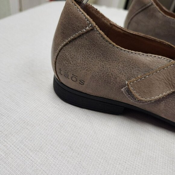 Taos WISH Women's Embroidered Mary Jane Flats Size‎ 7 US / 38 EU Taupe Suede - Picture 3 of 15